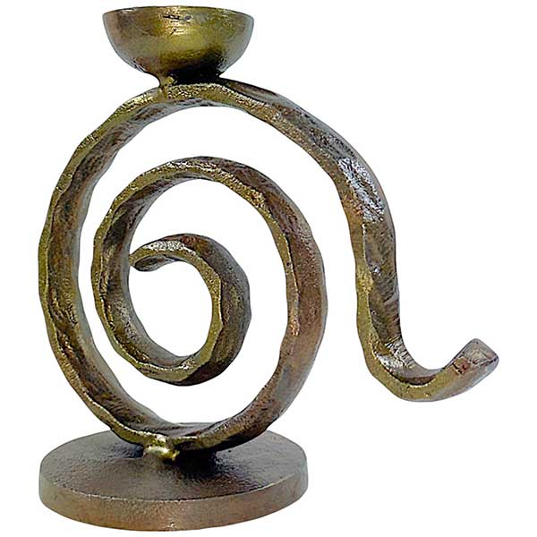 Handmade Brass Antique Spiral Candle Holder NEW
