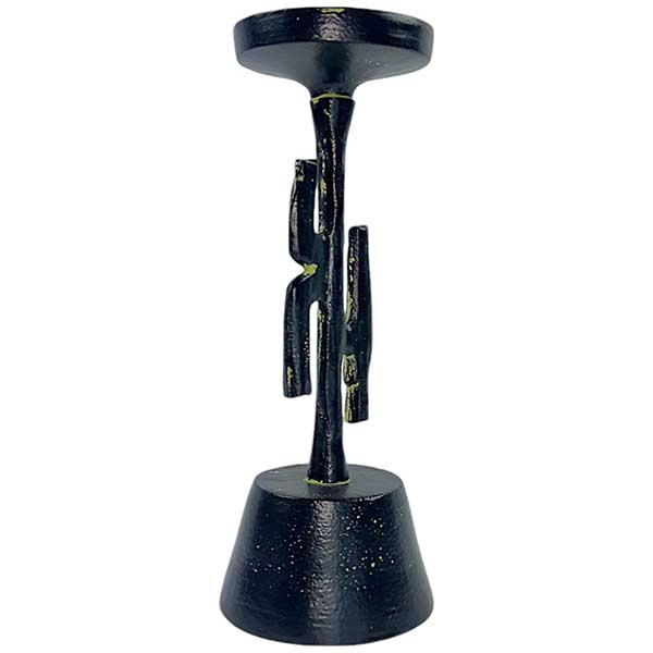 Jasmine Candle Branch Luxurious Matte Black Aluminium Holder NEW