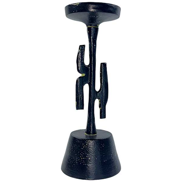 Jasmine Candle Branch Luxurious Matte Black Aluminium Holder NEW