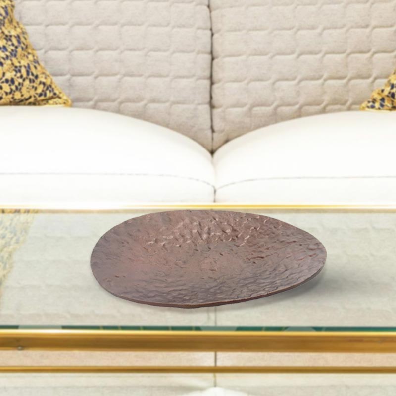 Handcrafted Antique Brass Oval Tray for Elegant Home Decor And Display Vintage Inspired NEW