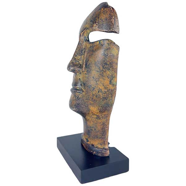 Handmade Artistic Face Sculpture Aluminium Blend for Home Office NEW