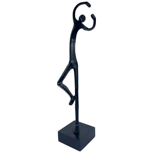 Handmade Dancing Figurine Artistry Decor Unique Aluminium Iron Casting Decorative Accent NEW