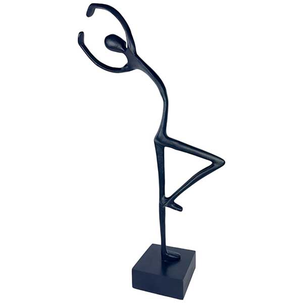 Handmade Dancing Figurine Artistry Decor Unique Aluminium Iron Casting Decorative Accent NEW