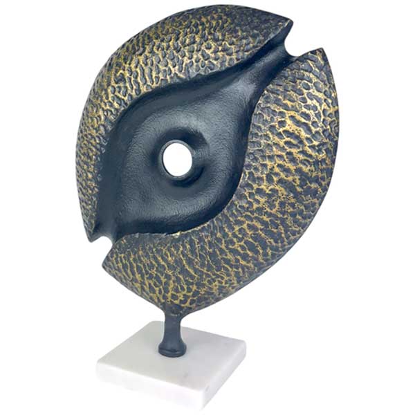 Handcrafted Abstract Eye Art Sculpture Premium Aluminum Iron Decorative Accessory  NEW