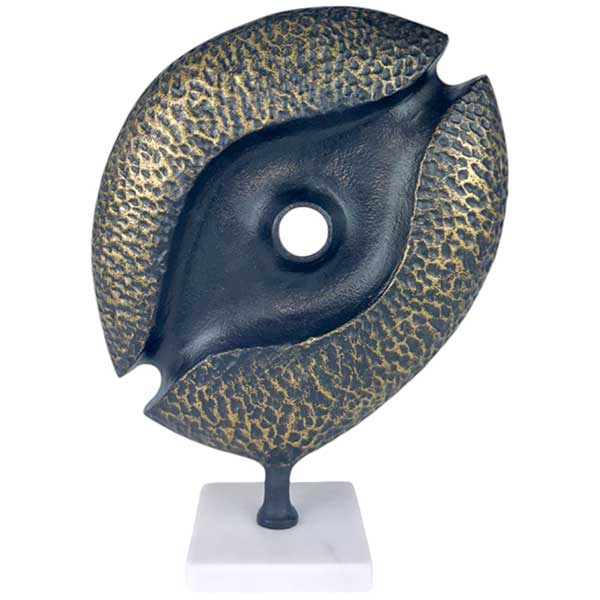 Handcrafted Abstract Eye Art Sculpture Premium Aluminum Iron Decorative Accessory  NEW