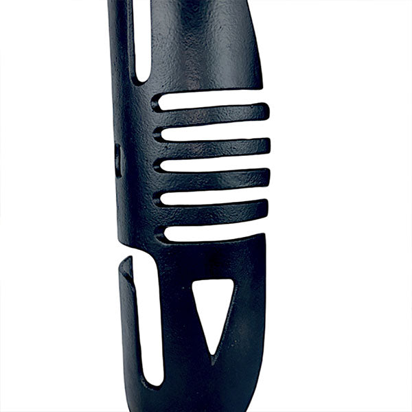 Handcrafted Abstract Tribal Sculpture in Black and White NEW