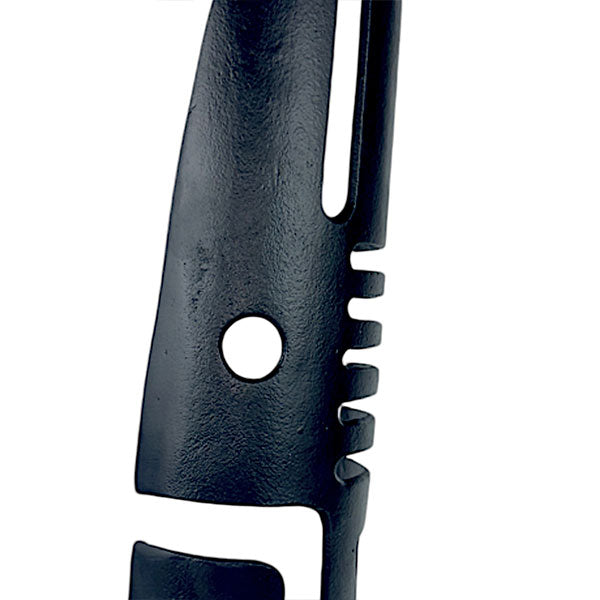 Handcrafted Abstract Tribal Sculpture in Black and White NEW