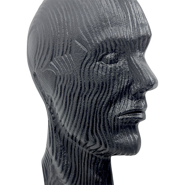 Handcrafted Aluminium Iron 3D Face Sculpture on Marble Base  Stylish Artistic Decor NEW