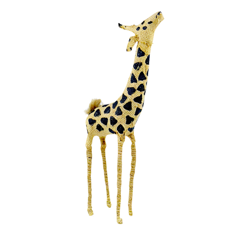 Handmade Archie Baby Giraffe Sculpture Artisan Wire and Paper Home Decor Piece NEW