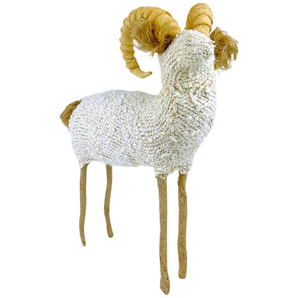 Handmade Rustic Boucle Sheep Decor  Quality Crafted Animal Accent for Elegant Home Interiors NEW