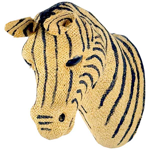 Handcrafted Zebra Head Jute Wall Art  ModernExotic Statement Piece for Home Decor NEW