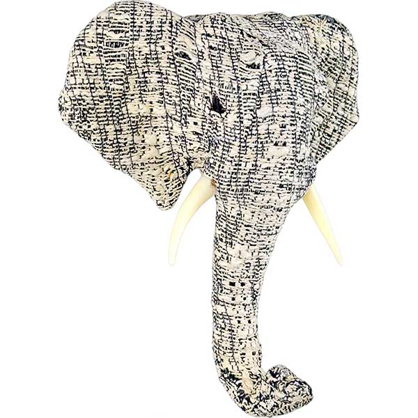 Handmade African Elephant Head Wall Art Majestic Savanna Inspired Decor NEW