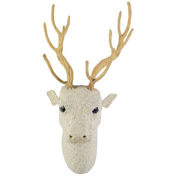 Archoie Archie Stag Head Wall Art Galvanize Wire NEW