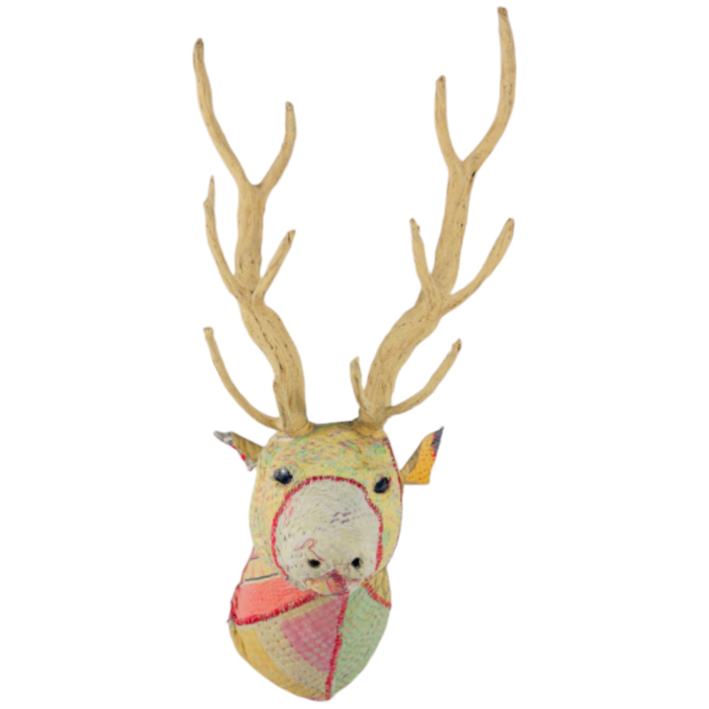 Archoie Archie Stag Head Wall Art Galvanize Wire NEW