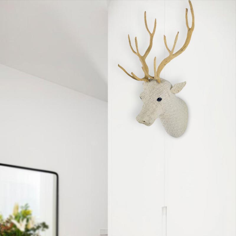 Archoie Archie Stag Head Wall Art Galvanize Wire NEW