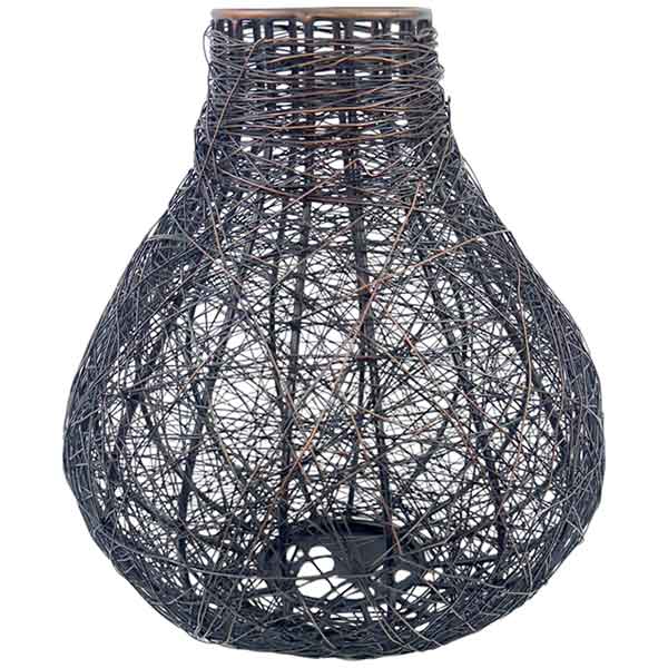 Unique Handcrafted Isa Pear Wire Vase Antique Zinc Finish Stylish Vintage NEW