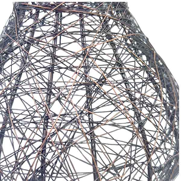 Unique Handcrafted Isa Pear Wire Vase Antique Zinc Finish Stylish Vintage NEW