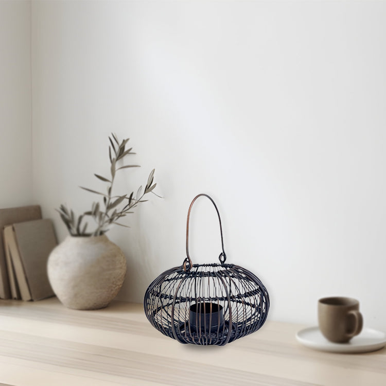 Antique Bronze Handmade Tea Light HolderWarm Inviting Ambiance NEW