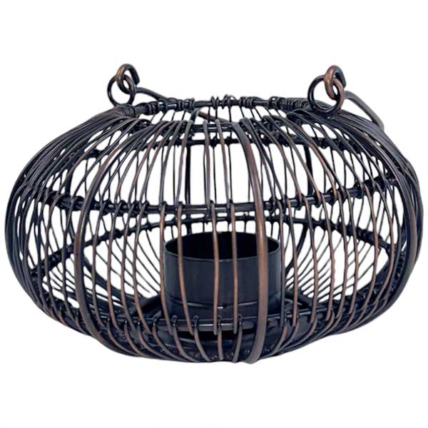 Antique Bronze Handmade Tea Light HolderWarm Inviting Ambiance NEW