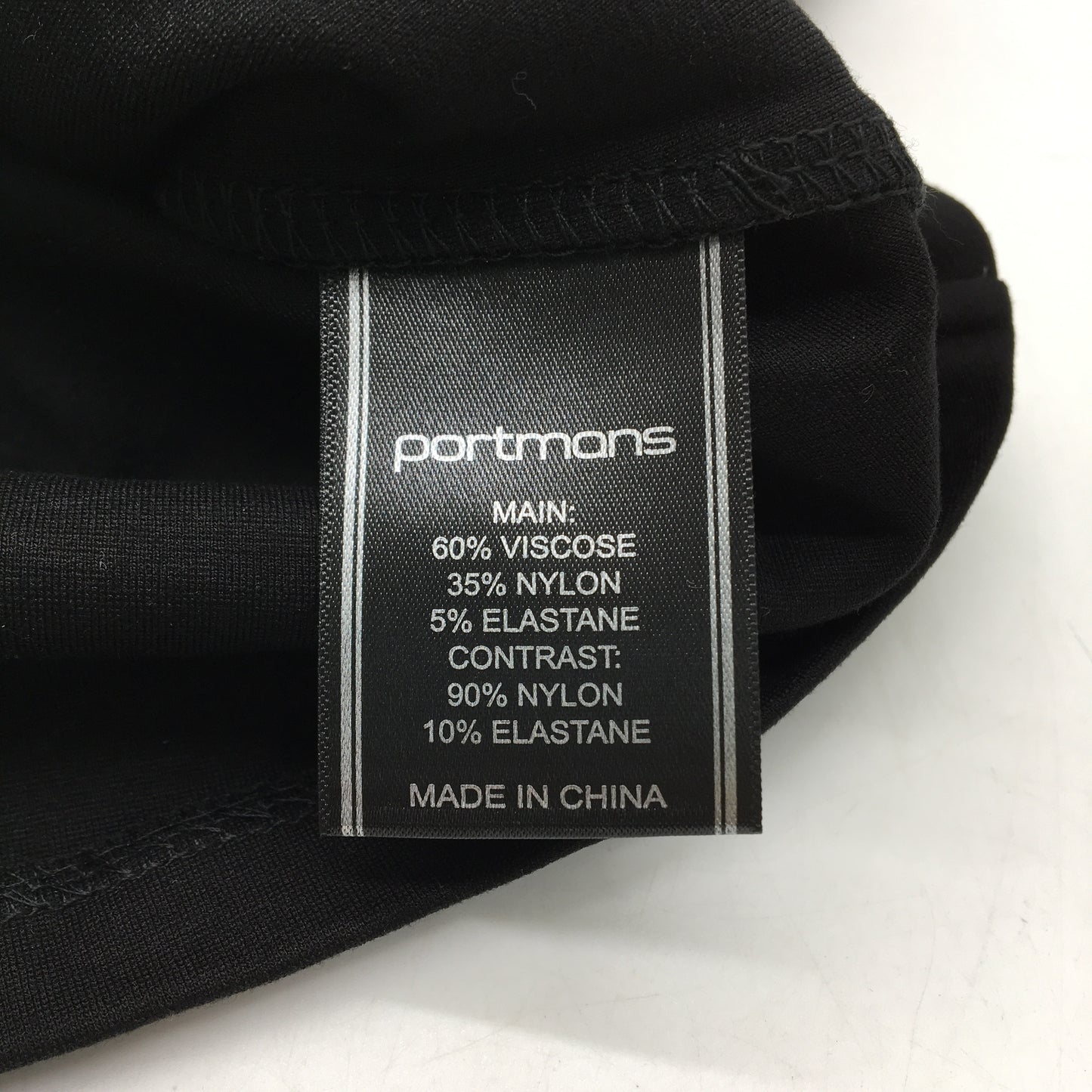 Portmans Lana Lace Sleeveless Black Ponte Top Ladies Size Medium NEW