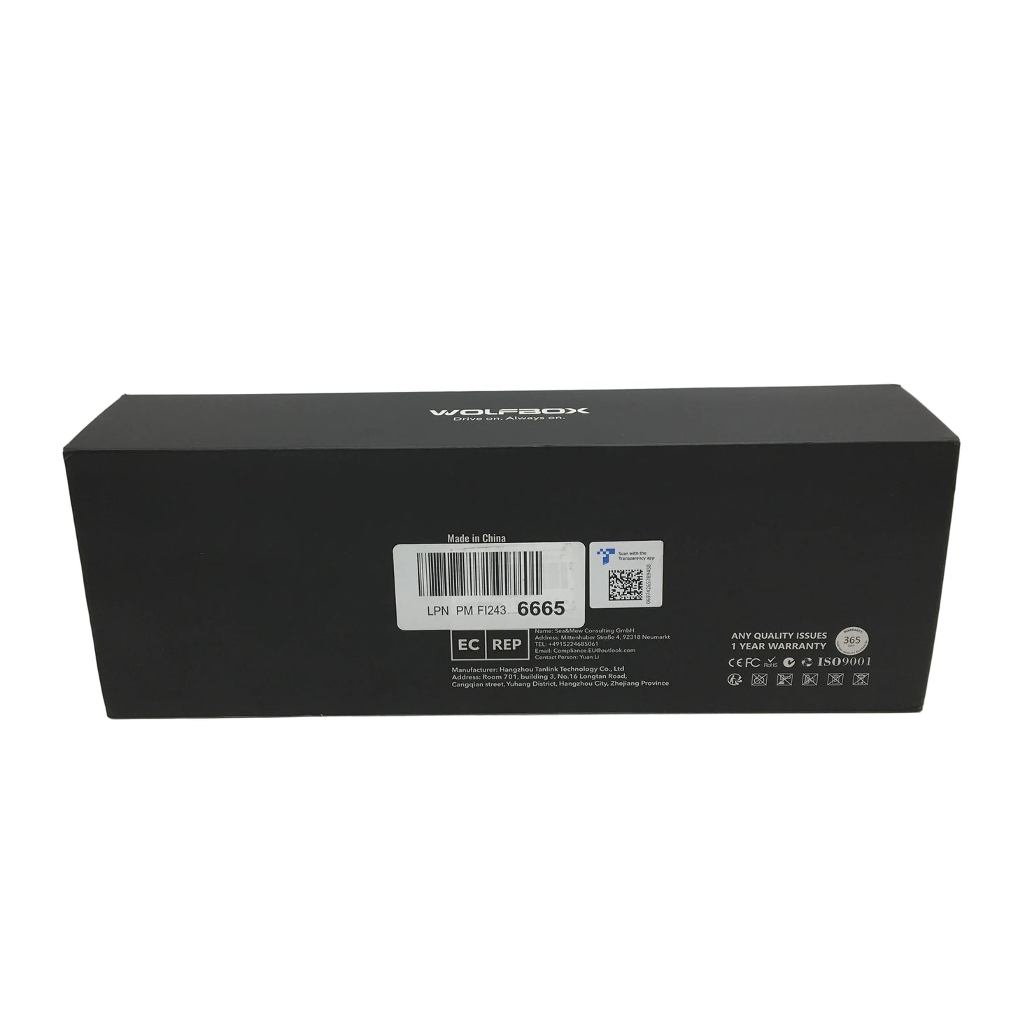 WOLFBOX G850 12 Inch 4K 1080p Smart Mirror Dash Cam with Voice Control DEMO