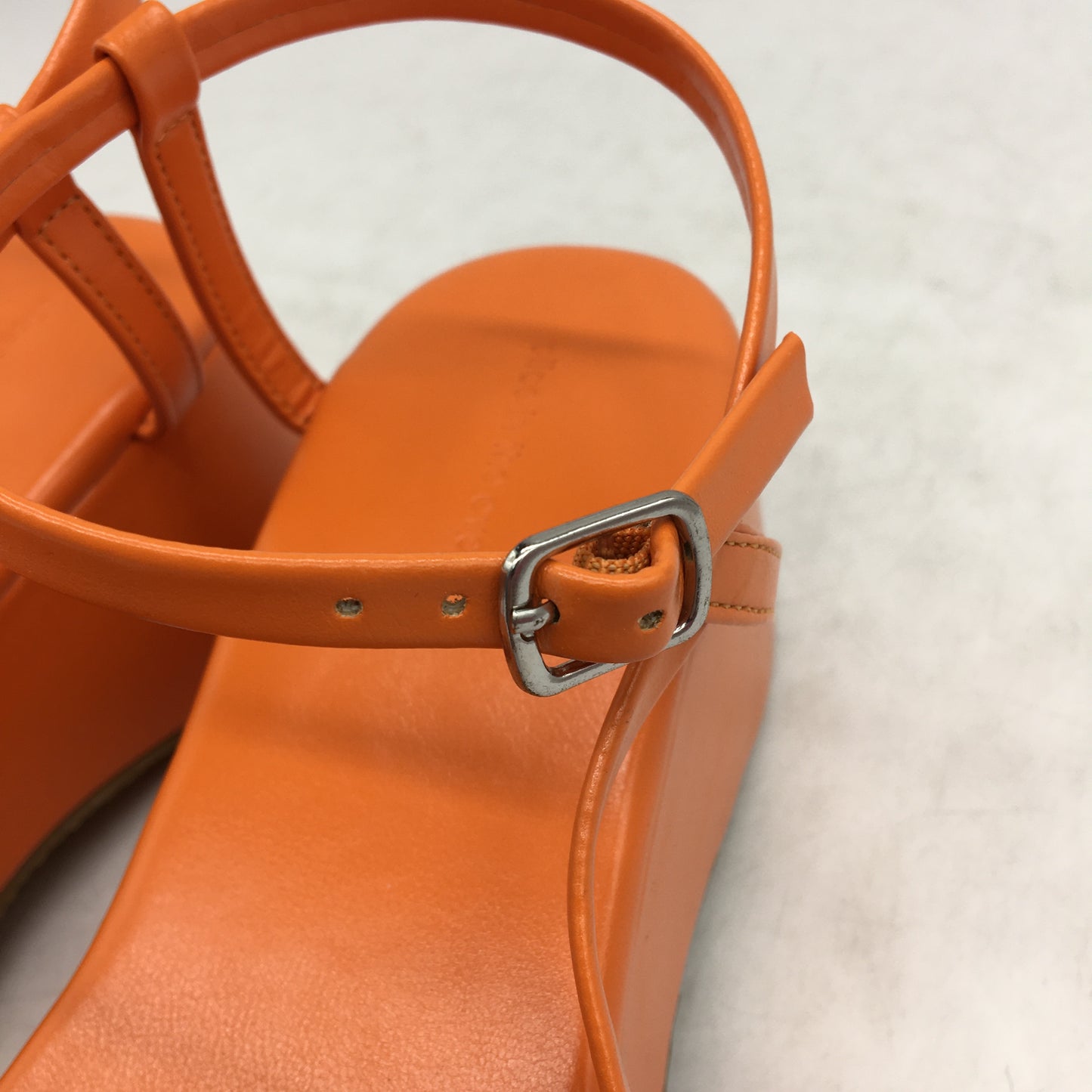 Alice In The Eve Orange Tangerine Lola Flatform Sandals Ladies Size US6 EU37 NEW