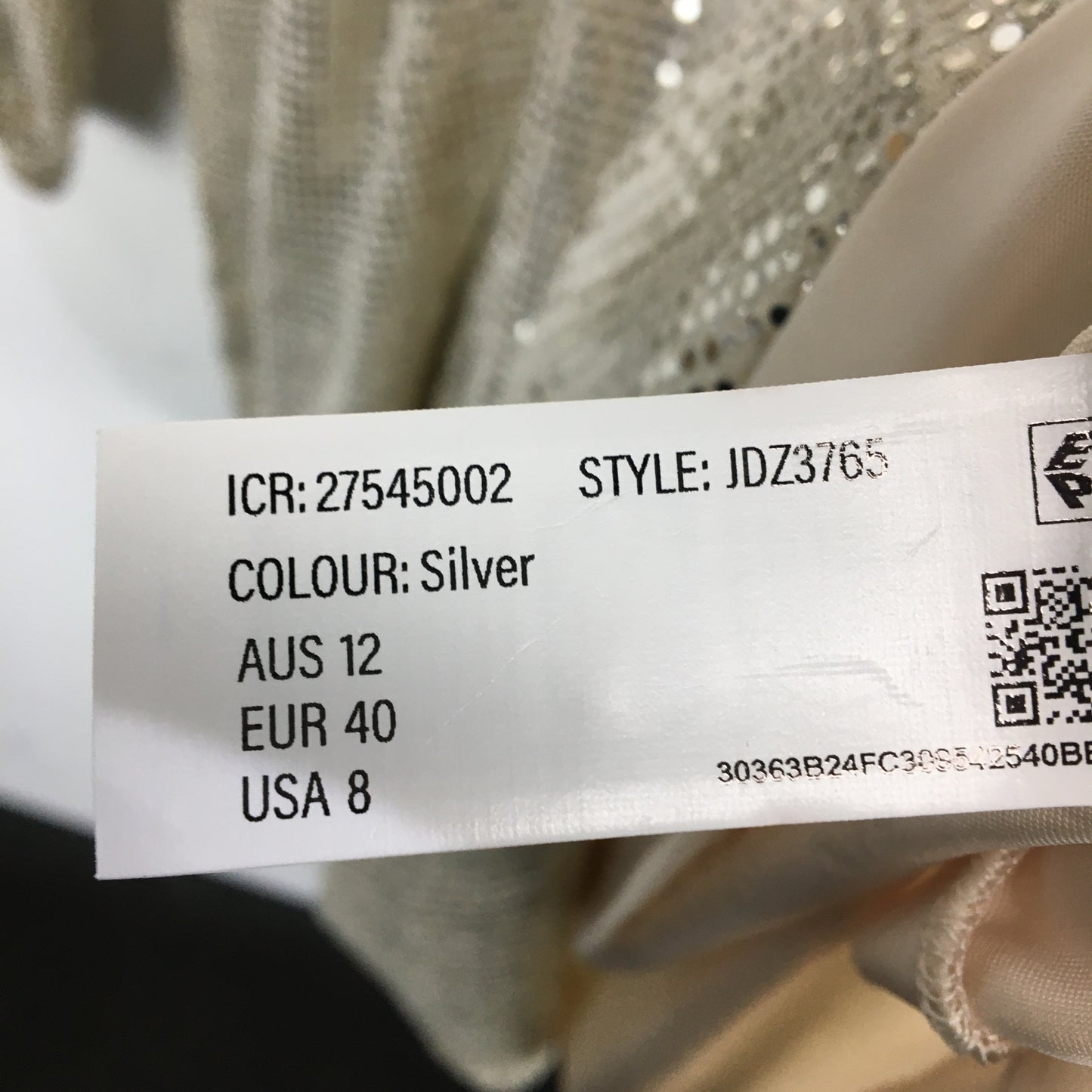 Ever New Light Gold Sparkly Long Sleeve Mini Party Dress Ladies Size AU 12 NEW