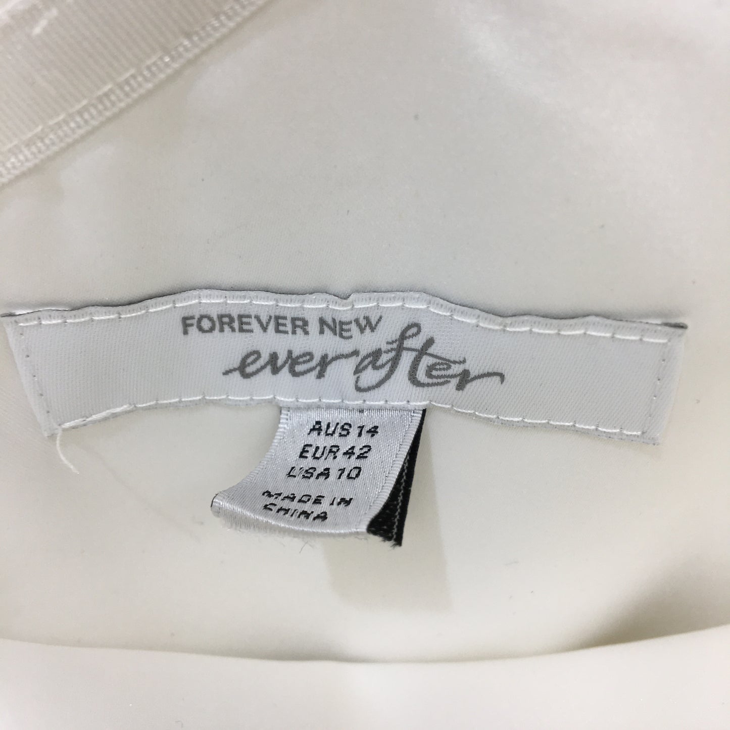 Forever New White One-Shoulder Sequin Short Sleeve Jumpsuit Ladies Size AU 14