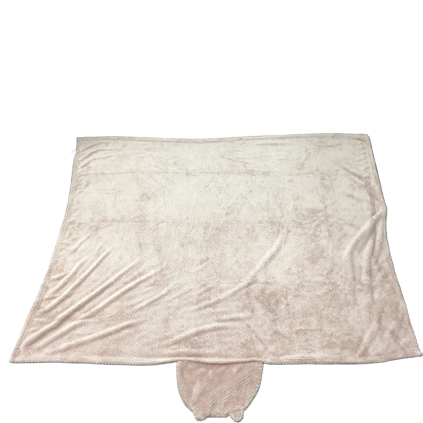 Kirkton House Super Soft Textured Soft Pink Adult Hooded Wrap Blanket With Ears