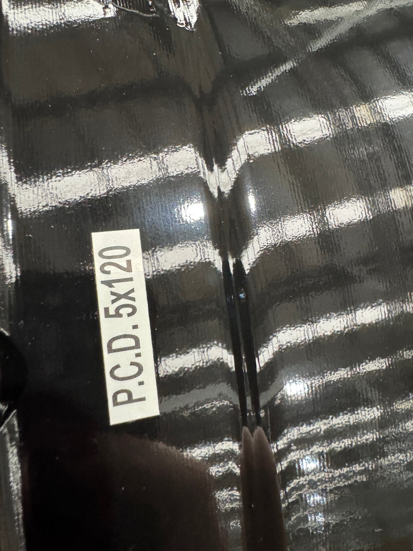 Wheelsape RSeries GTS 20" P45 9.5J V-Tape Cast Made Gloss Black Single Rim NEW