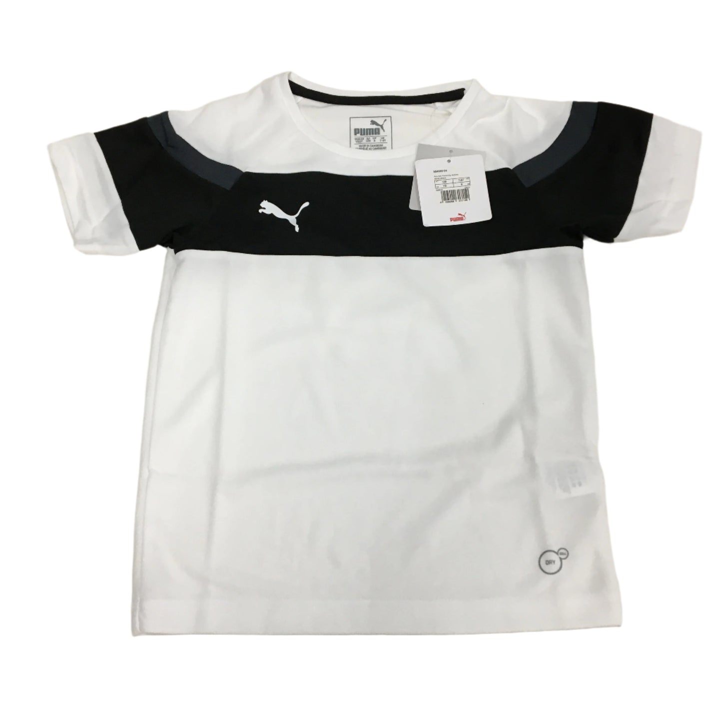 PUMA Spirit II Training Jersey Short Sleeve Kids Top Tshirt Youth Size S 7-8Y