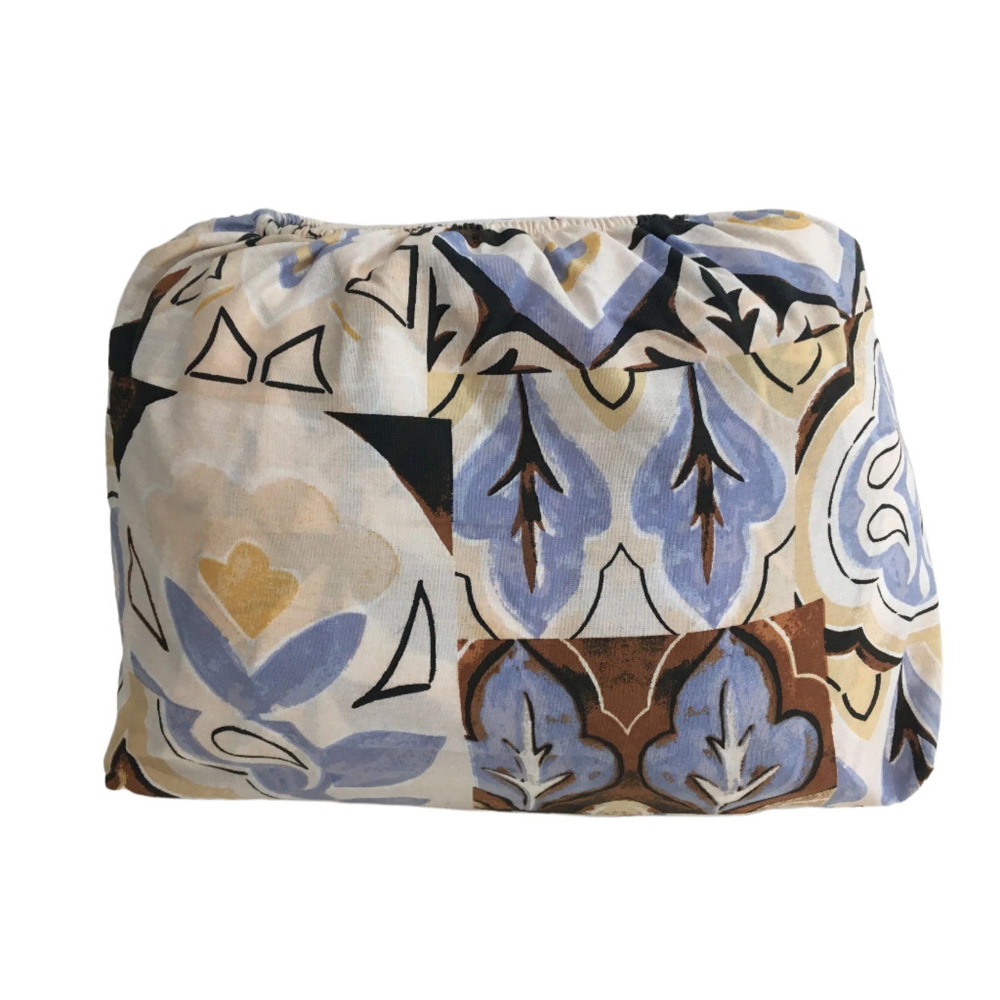 Target Home Blue Brown Floral Geo Pattern Cotton Blend Quilt Cover Set QUEEN NEW