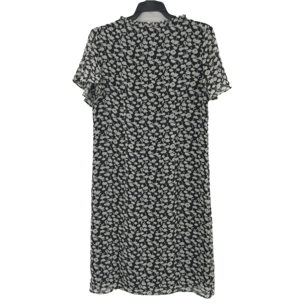 Jacqui.E Delicate Black Floral Mesh Mini Shift Dress Ladies Size AU 8 NEW