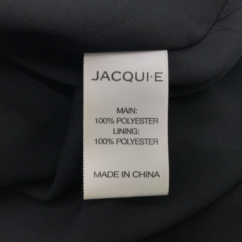 Jacqui.E Delicate Black Floral Mesh Mini Shift Dress Ladies Size AU 8 NEW