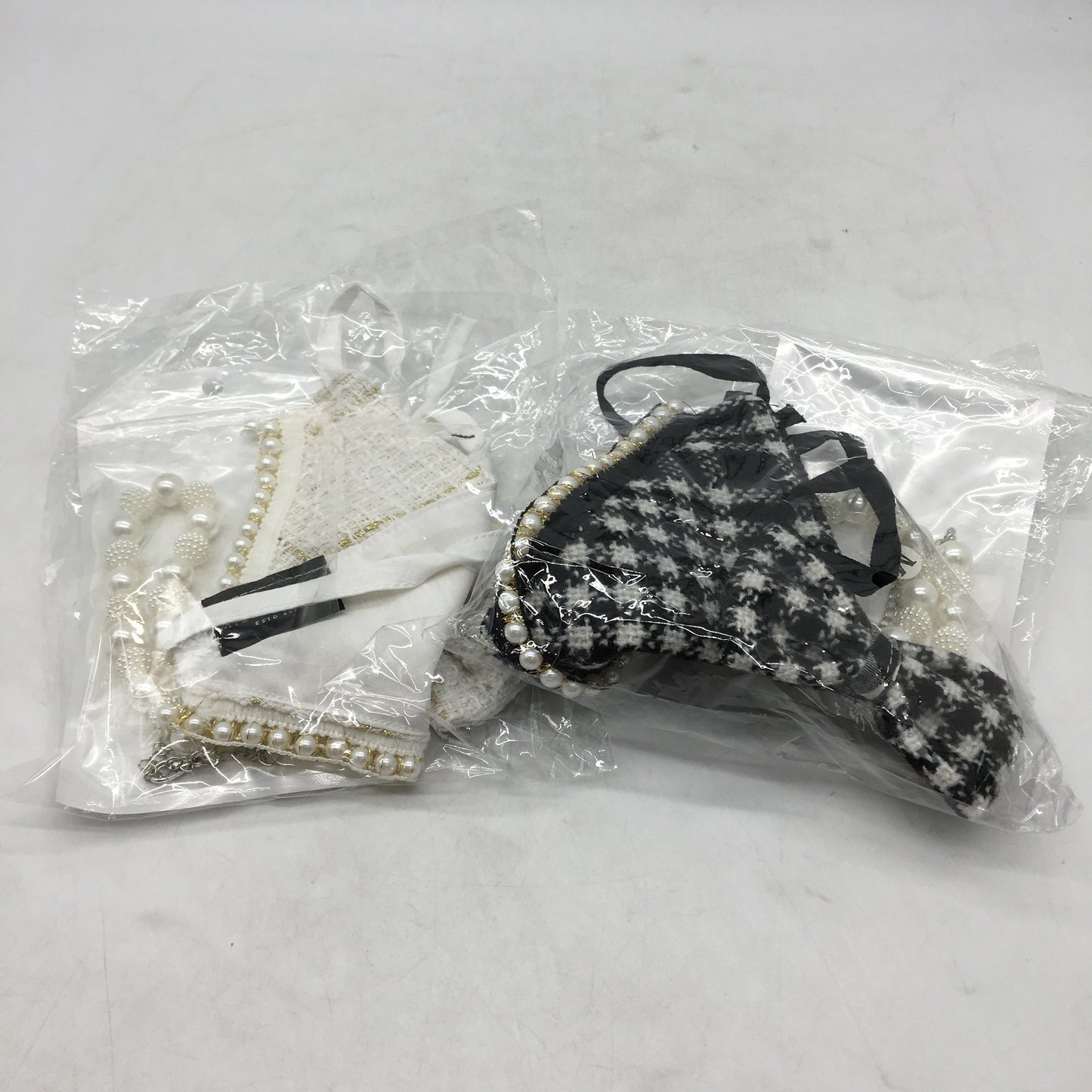 Milo & Mink 9 Pcs Black Fleece Doggy Sweater & Accessories Bundle Dog Size 2XS