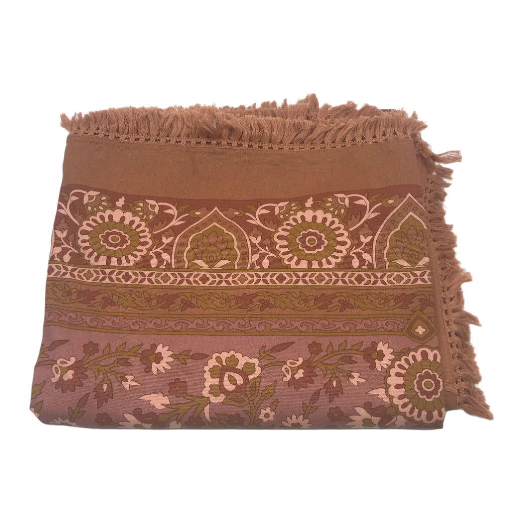 Kirkton House 1.5mx1.5m Outdoor Eclectic Boho Cotton Picnic Rug NEW