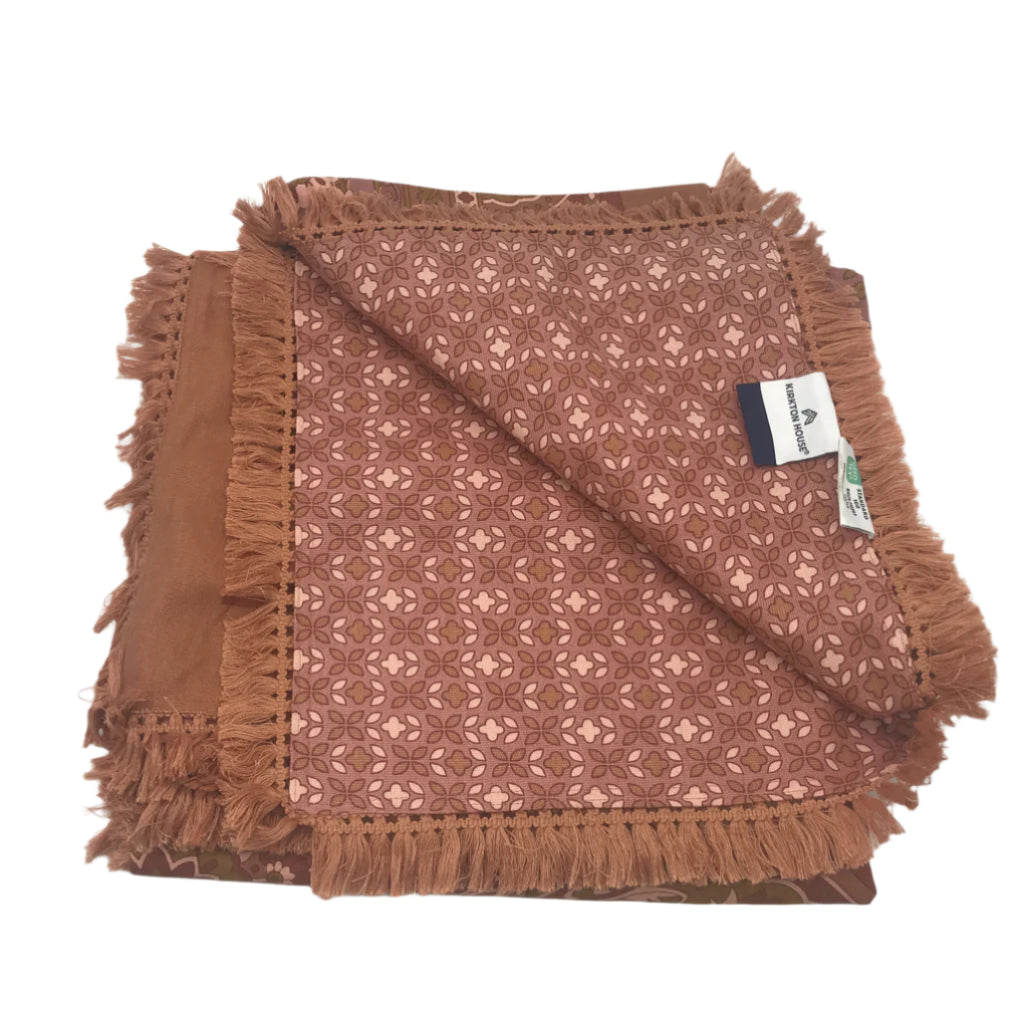 Kirkton House 1.5mx1.5m Outdoor Eclectic Boho Cotton Picnic Rug NEW