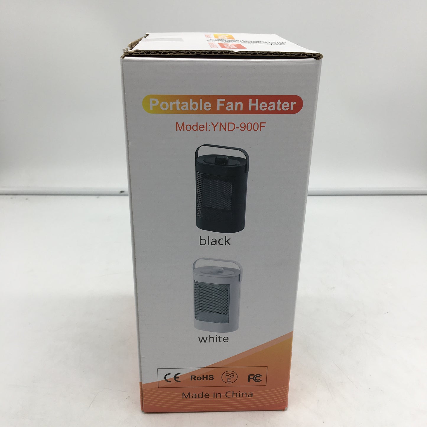 Portable Fan Heater YND-900F/D Black Space Heater With Handle