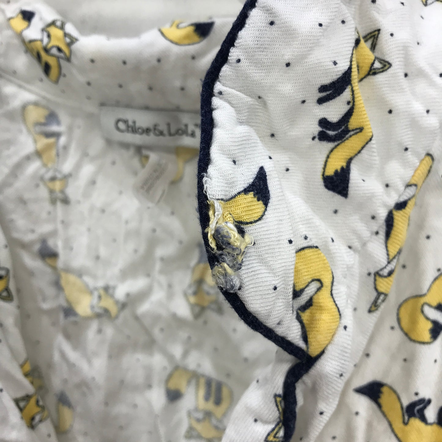 Chloe & Lola Fox Viscose Jersey Button Up Pyjama Top Ladies Size Medium