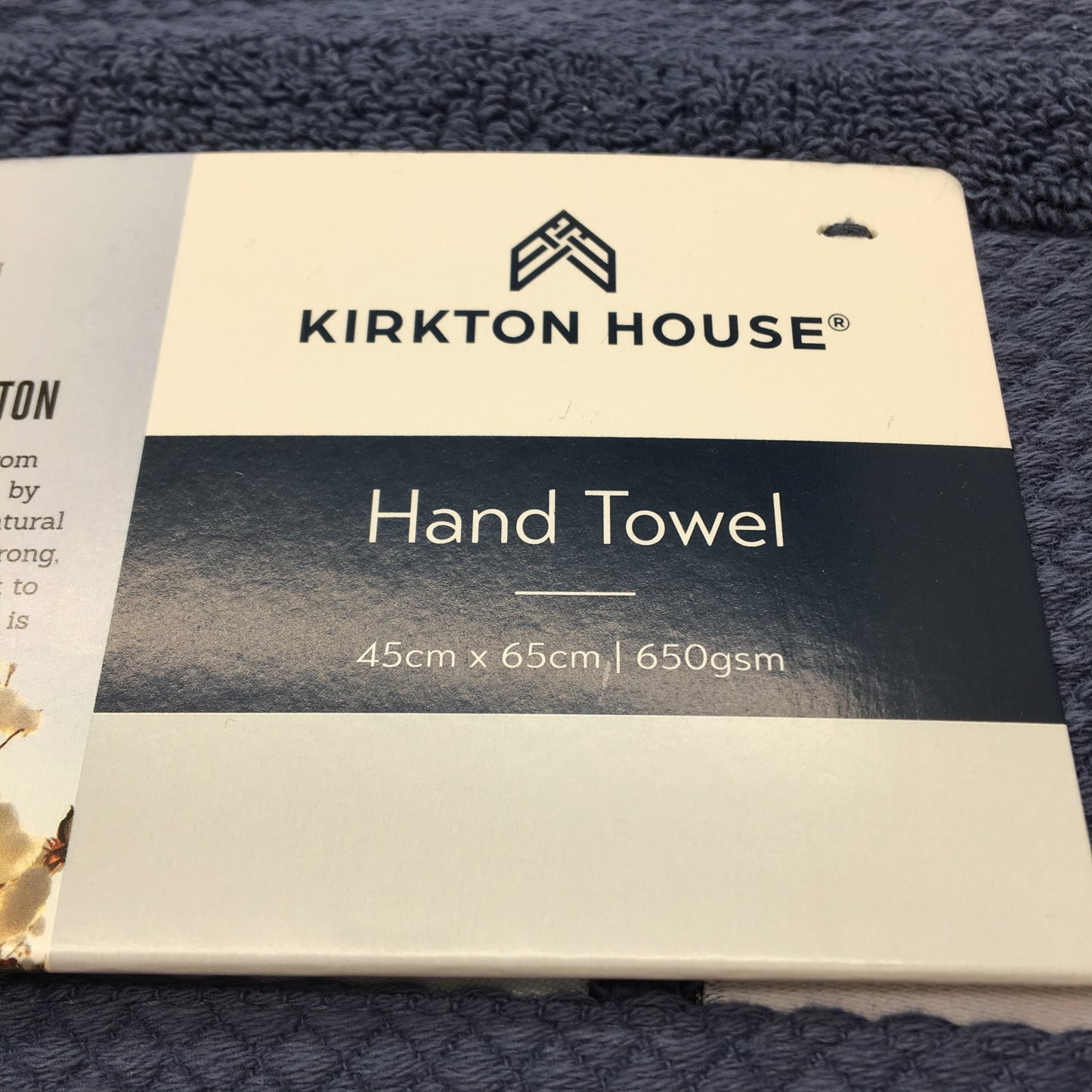 Kirkton House 3pc Blue and Teal Cotton Bath Sheet and Hand Towels NEW