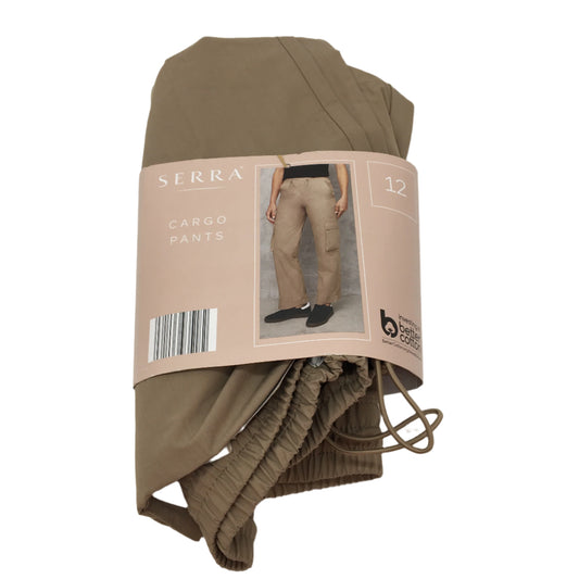 Serra Casual Cotton Blend Brown Cargo Pants Ladies Size 12 NEW