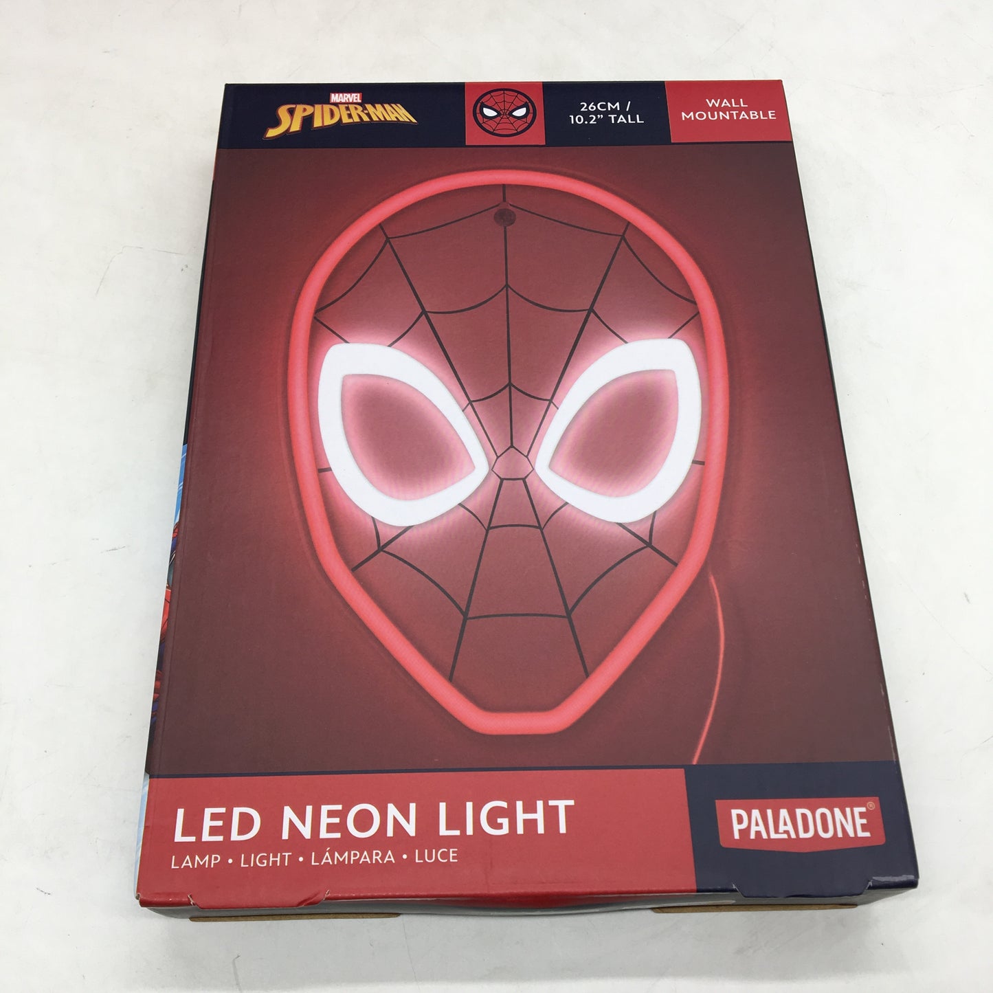 Paladone Disney Marvel Spider Man 3 Piece Wall and Table Lamp Light Bundle NEW