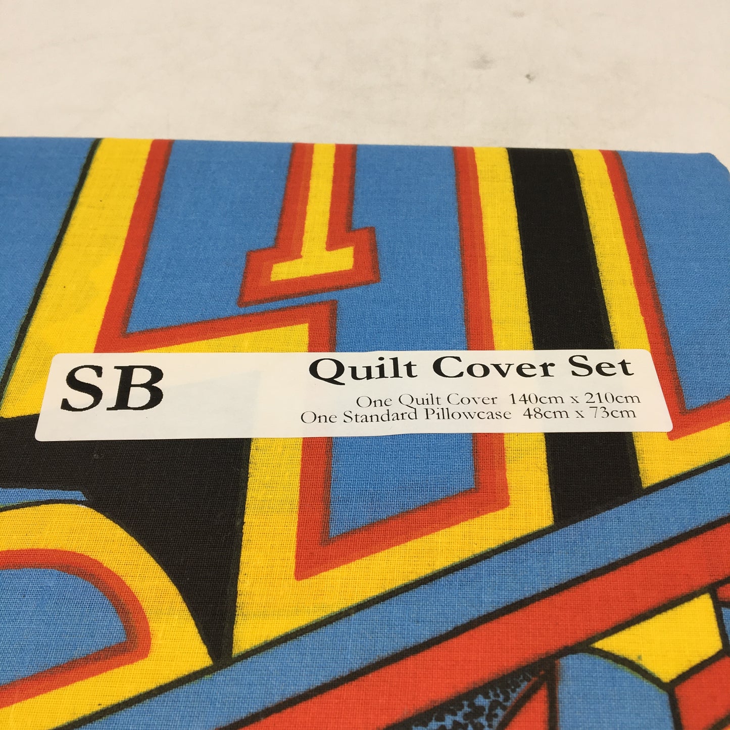 Train in a Field Quilt Cover Set Single Bed for Kids with Pillowcase NEW