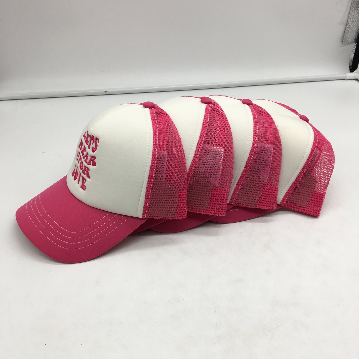 Cotton On Body 'Lets Hear It For Love' Pink Torquay Trucker Cap OSFM NEW
