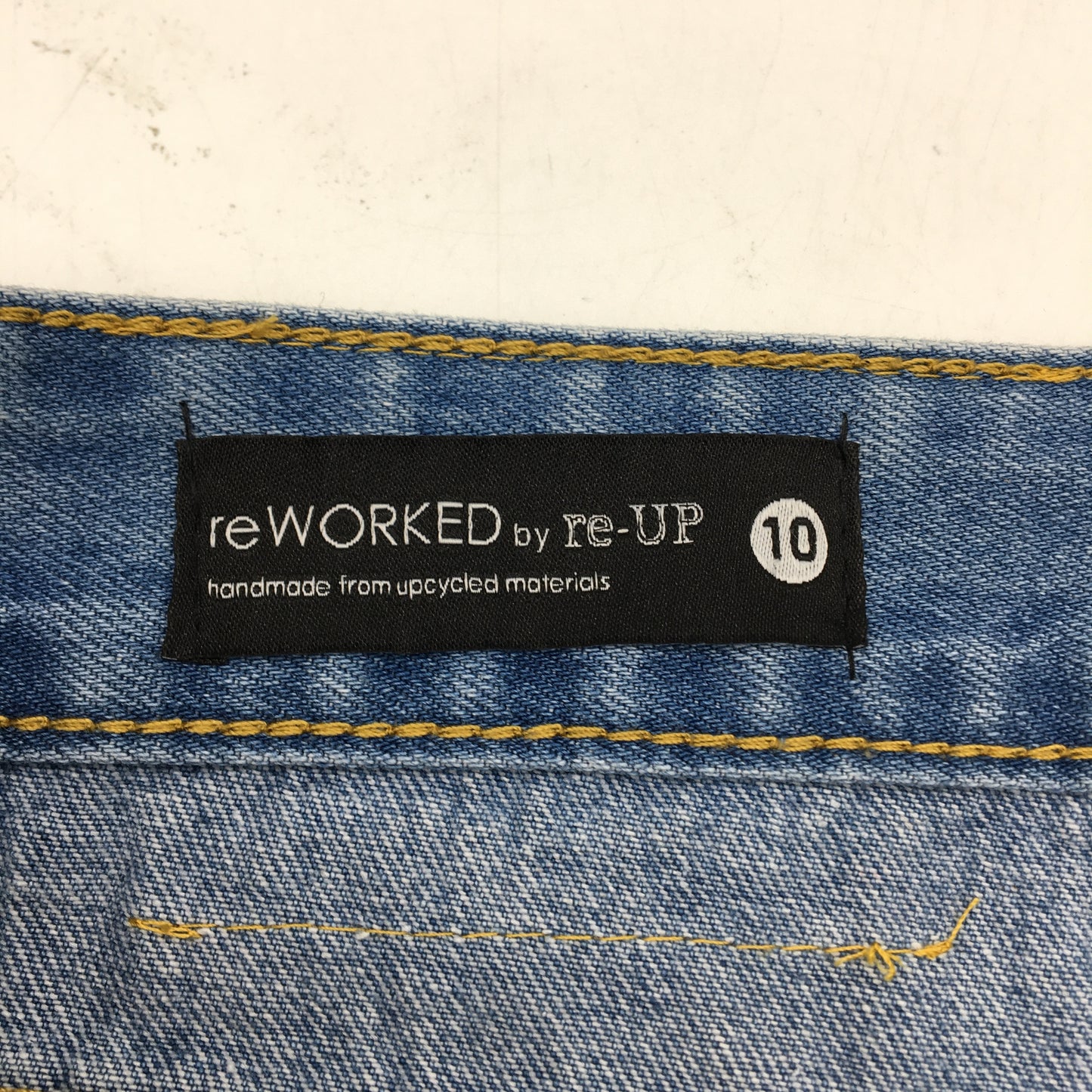 reWORKED re-UP Handcrafted Upcycled Fabrics Floral RaRa Mini Skirt Size 10