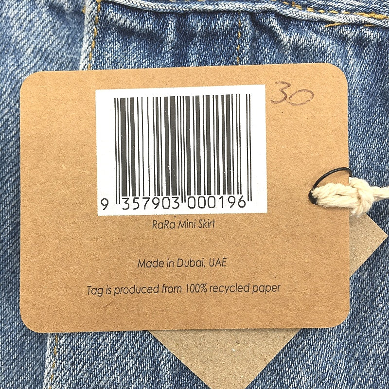 reWORKED re-UP Handcrafted Upcycled Fabrics Pnk Floral RaRa Mini Skirt Sz 16