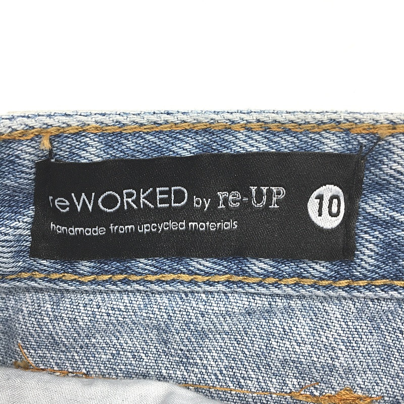 reWORKED re-UP Handcrafted Upcycled Fabrics Anml Print RaRa Mini Skirt Sz 10