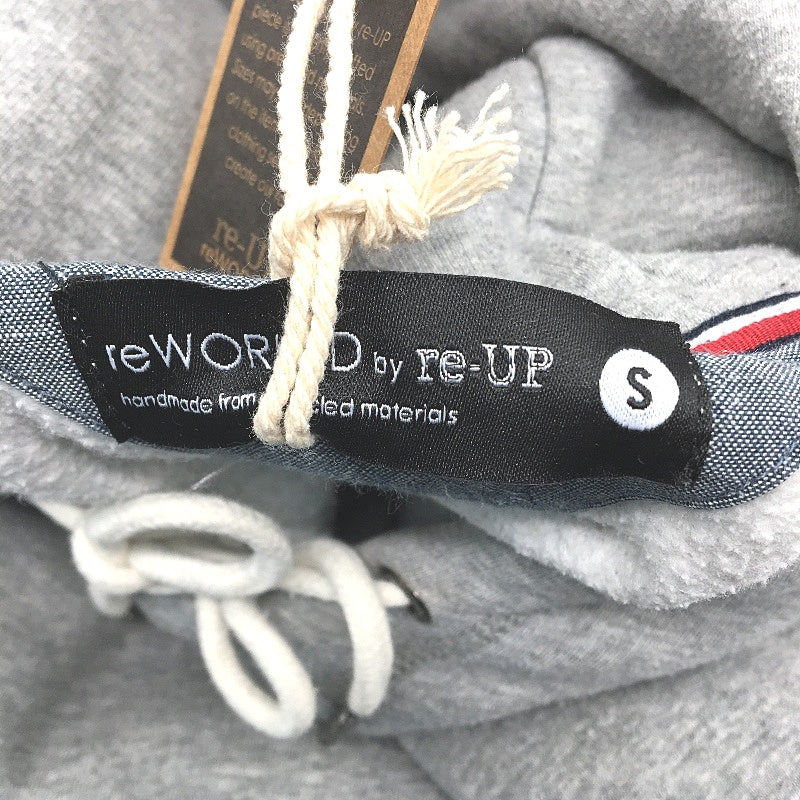 reWORKED re-UP Handcrafted Upcycled Fabrics Blue Check Flannel Shirt Size S