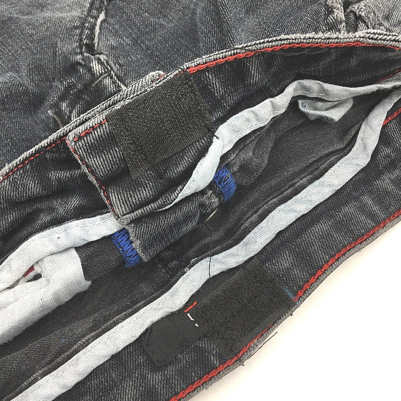 reWORKED by re-UP Handcrafted Upcycled Fabrics Black Denim Tote Style Handbag