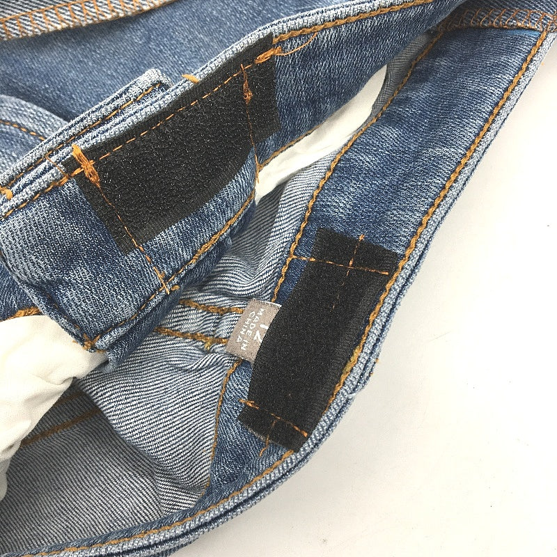 reWORKED by re-UP Handcrafted Upcycled Fabrics Light Blue Denim Tote Handbag